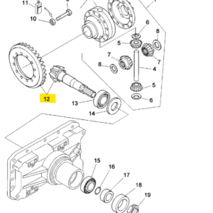 FRONT CONPAIR WITH 8 AND 31 TEETH - LANDINI - 6521990M91 - Image 1