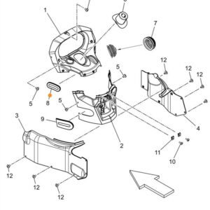 REVERSE LEVER DUST GUARD GASKET - LANDINI - 6632510A2 - Image 1