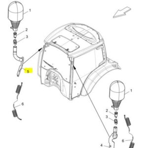 RIGHT ROTATING LIGHT SUPPORT WITH ROD - LANDINI - 6691172A1 - Image 1
