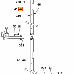 RIGHT UPPER CABIN PILLAR COVER - SAME - LAMBORGHINI - HURLIMANN - DEUTZ FAHR - 0.010.1251.0 - Image 2