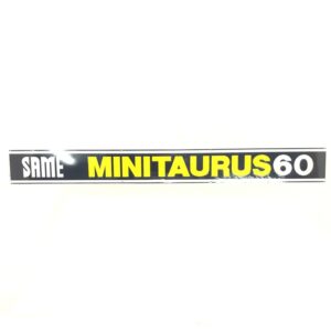 SAME MINITAURUS 60 ALUMINUM NAMEPLATE - SAME - LAMBORGHINI - HURLIMANN - DEUTZ FAHR - 0.201.7225.0/20 - Image 1