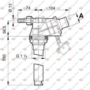 HYDRO EJECTOR AGITATOR WITH QUICK COUPLING DIAMETER 40 mm. - SABA AGRISERVICE GEST - 8500040 - Image 4