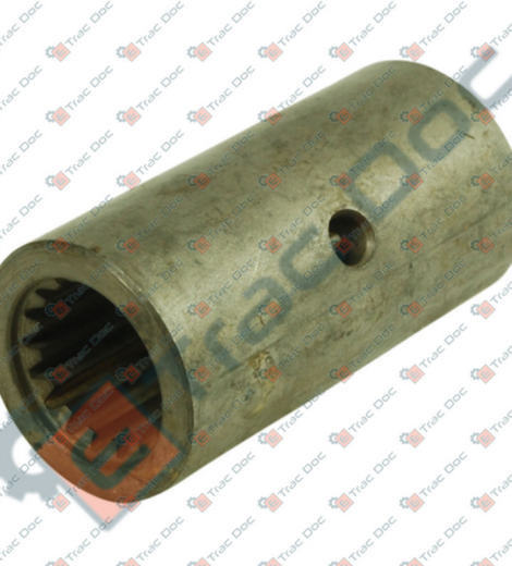 MANICOTTO CALETTATO ALBERO DOPPIA TRAZIONE A 17 DENTI LUNGHEZZA 84 mm. - AFTERMARKET